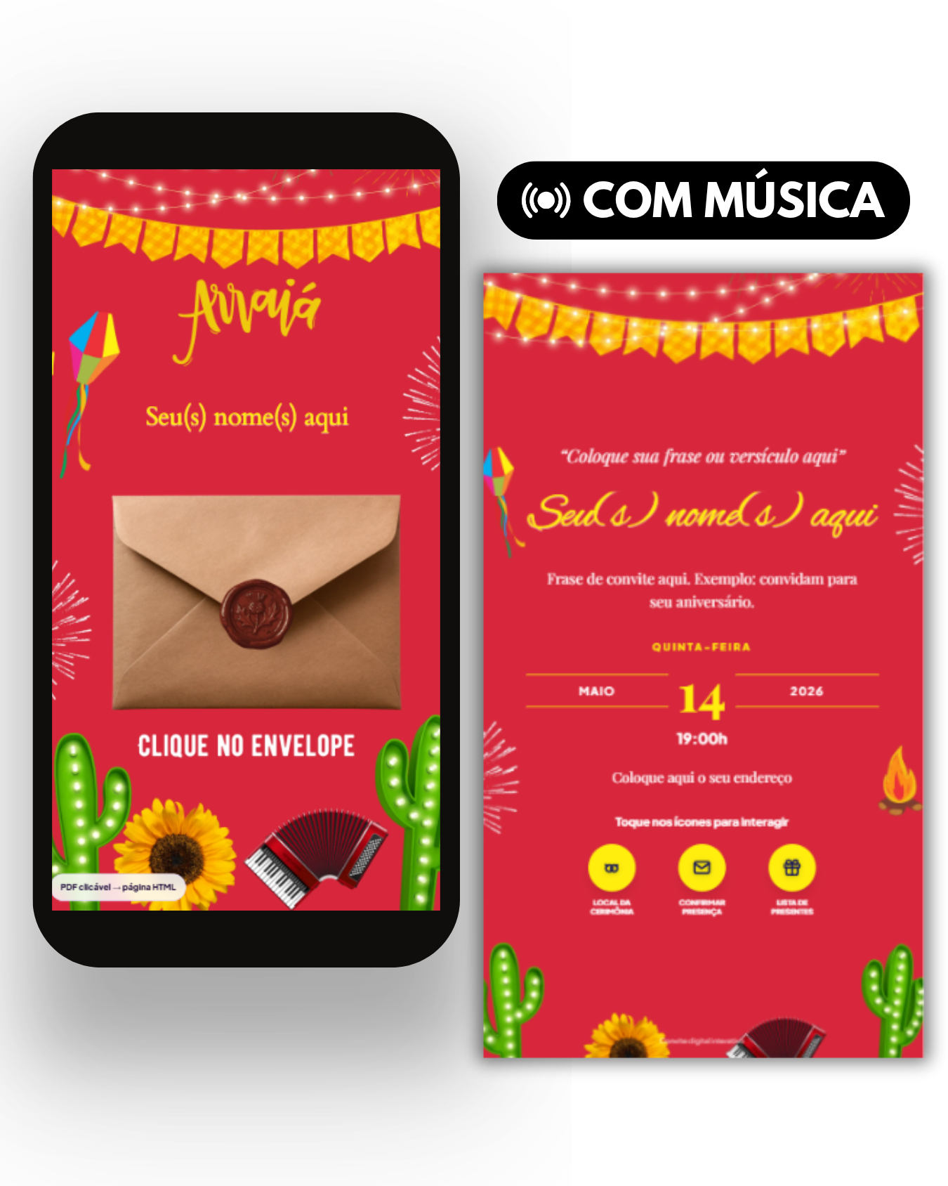 Festa Junina  Modelo Arraiá